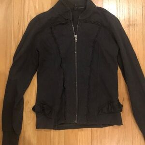 NWOT Benetton grey zip up